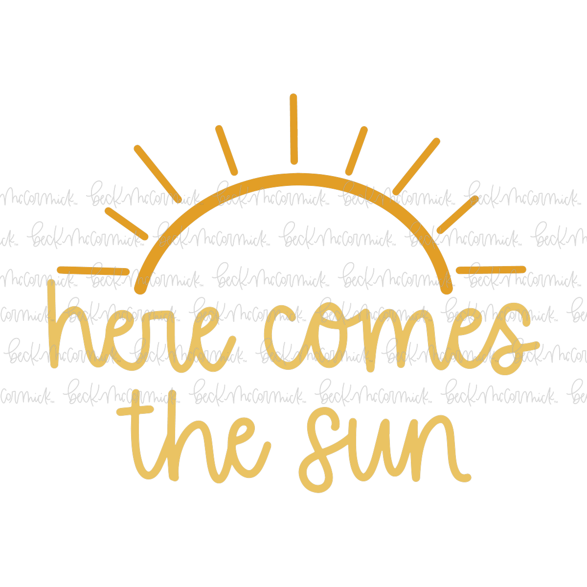 Here Comes The Sun 2 - Summer SVG File