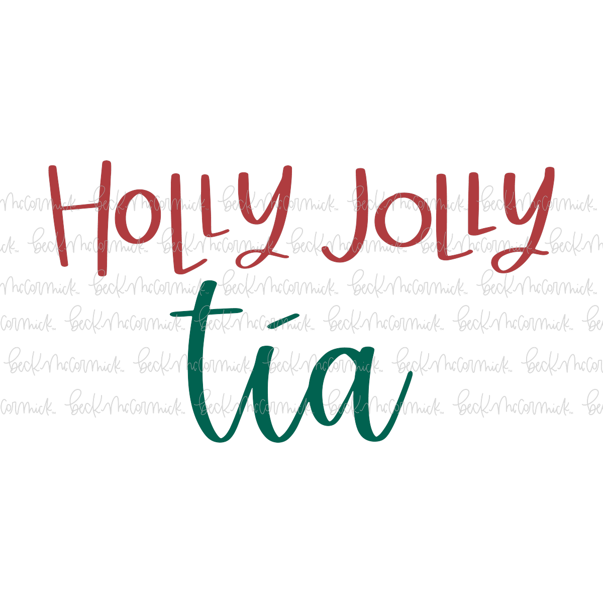 Holly Jolly Tia - Christmas SVG File