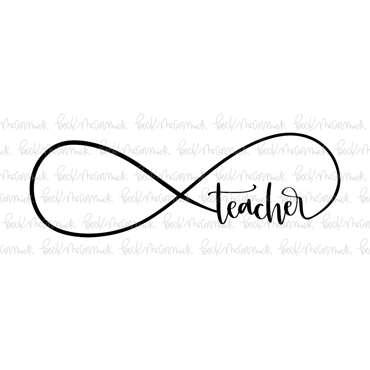 Infinite Teacher - Infinity SVG File