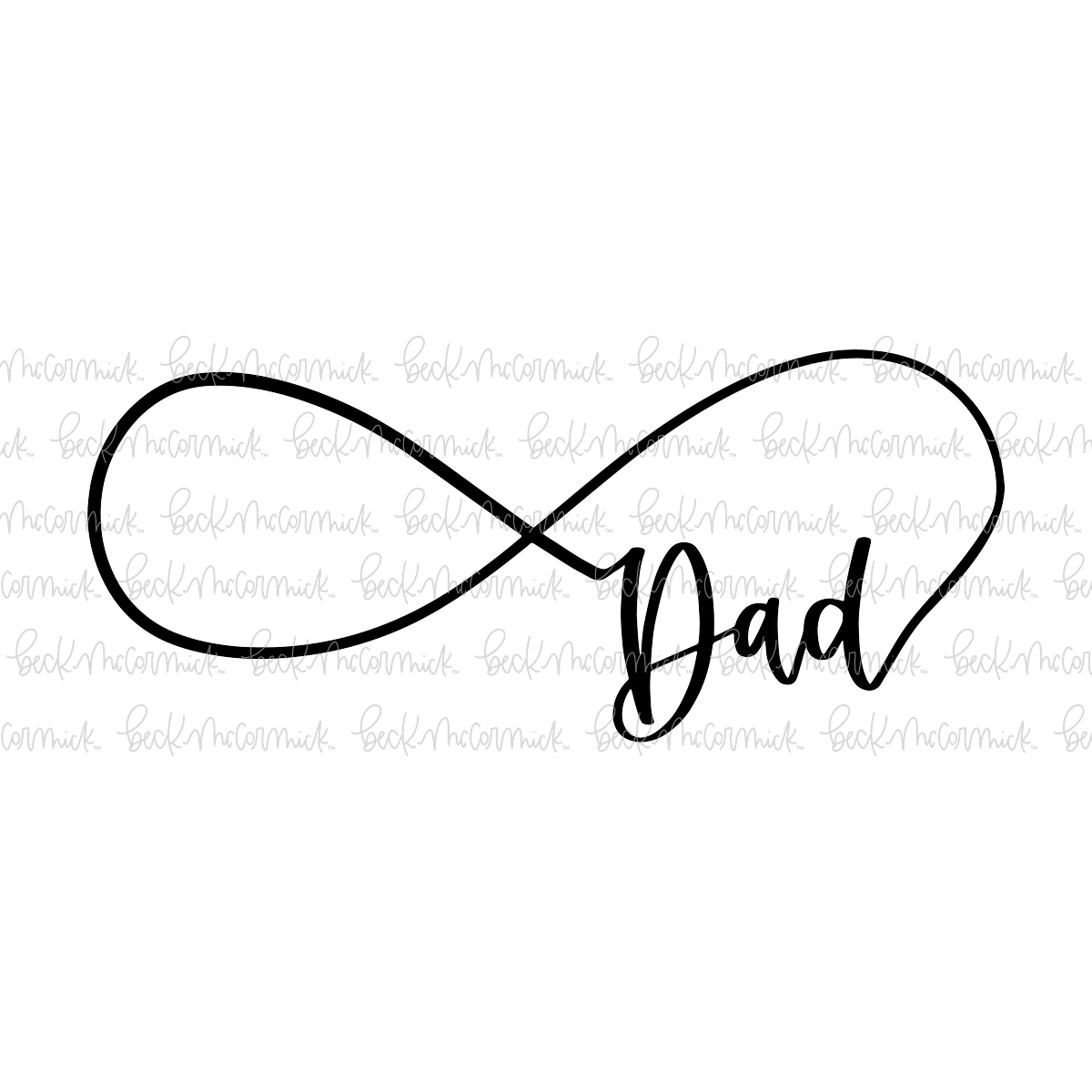 Infinity Dad - Infinity SVG File