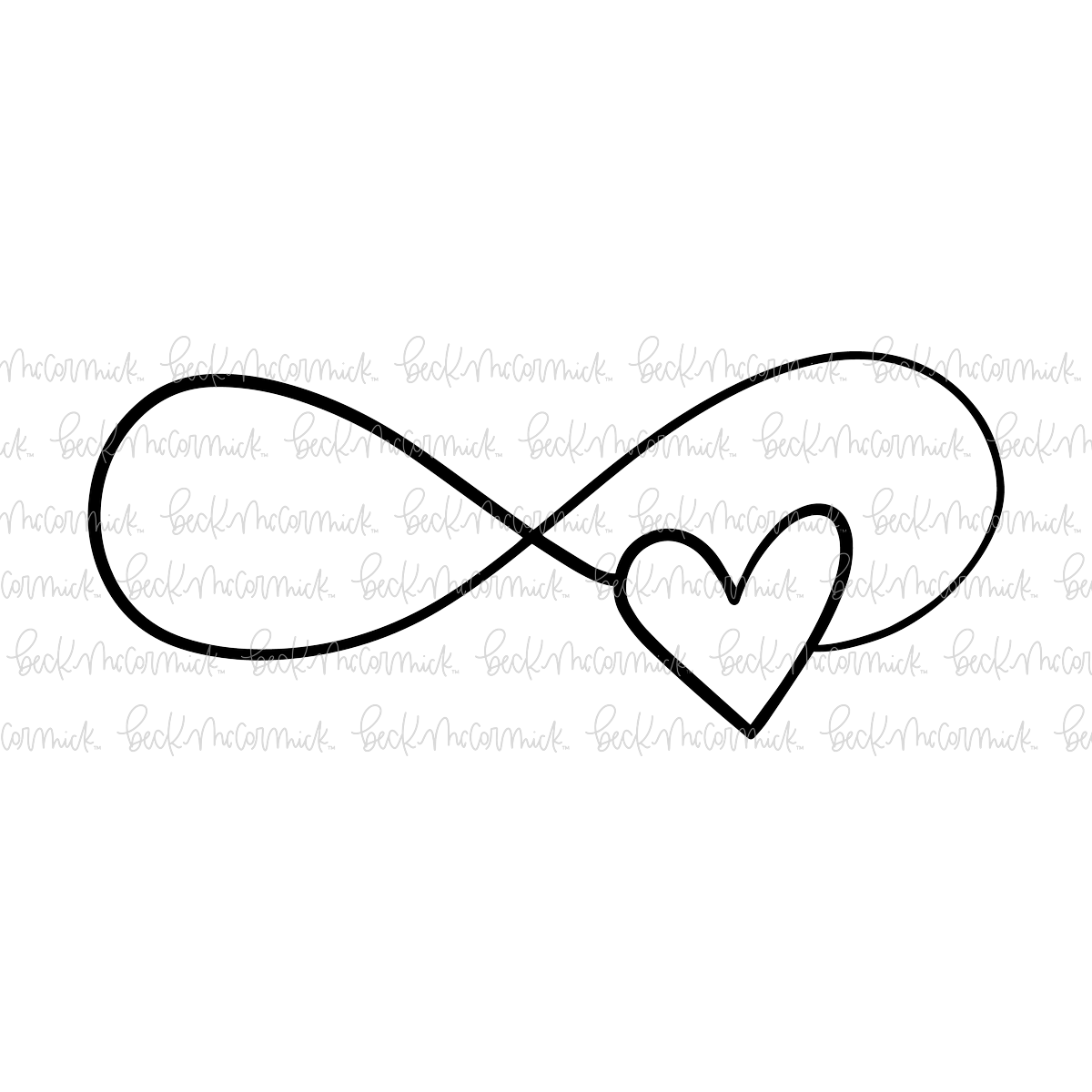 Infinity Heart - Infinity SVG File