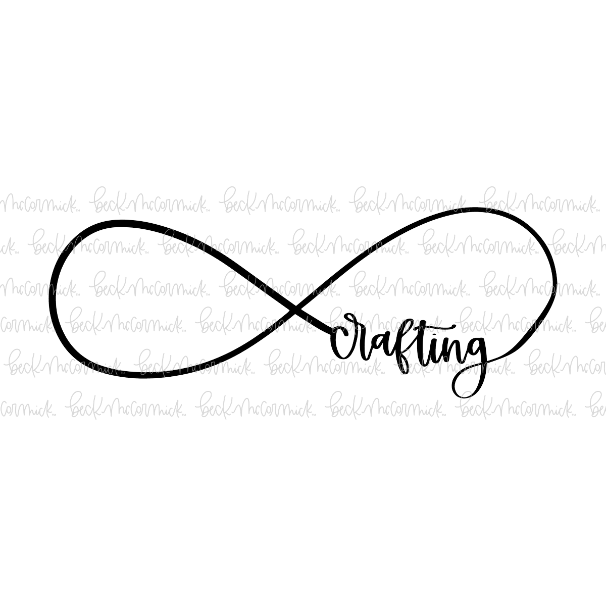Infinity Sign With Crafting - Infinity SVG File