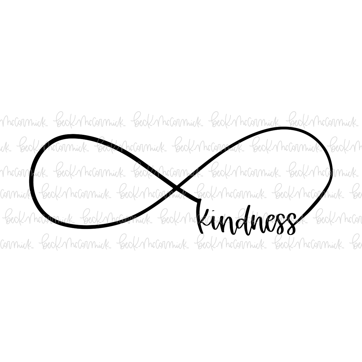 Infinity Sign With Kindness - Infinity SVG File
