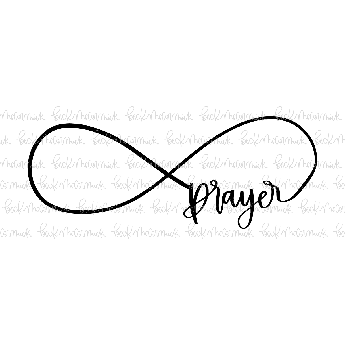 Infinity Sign With Prayer - Infinity SVG File