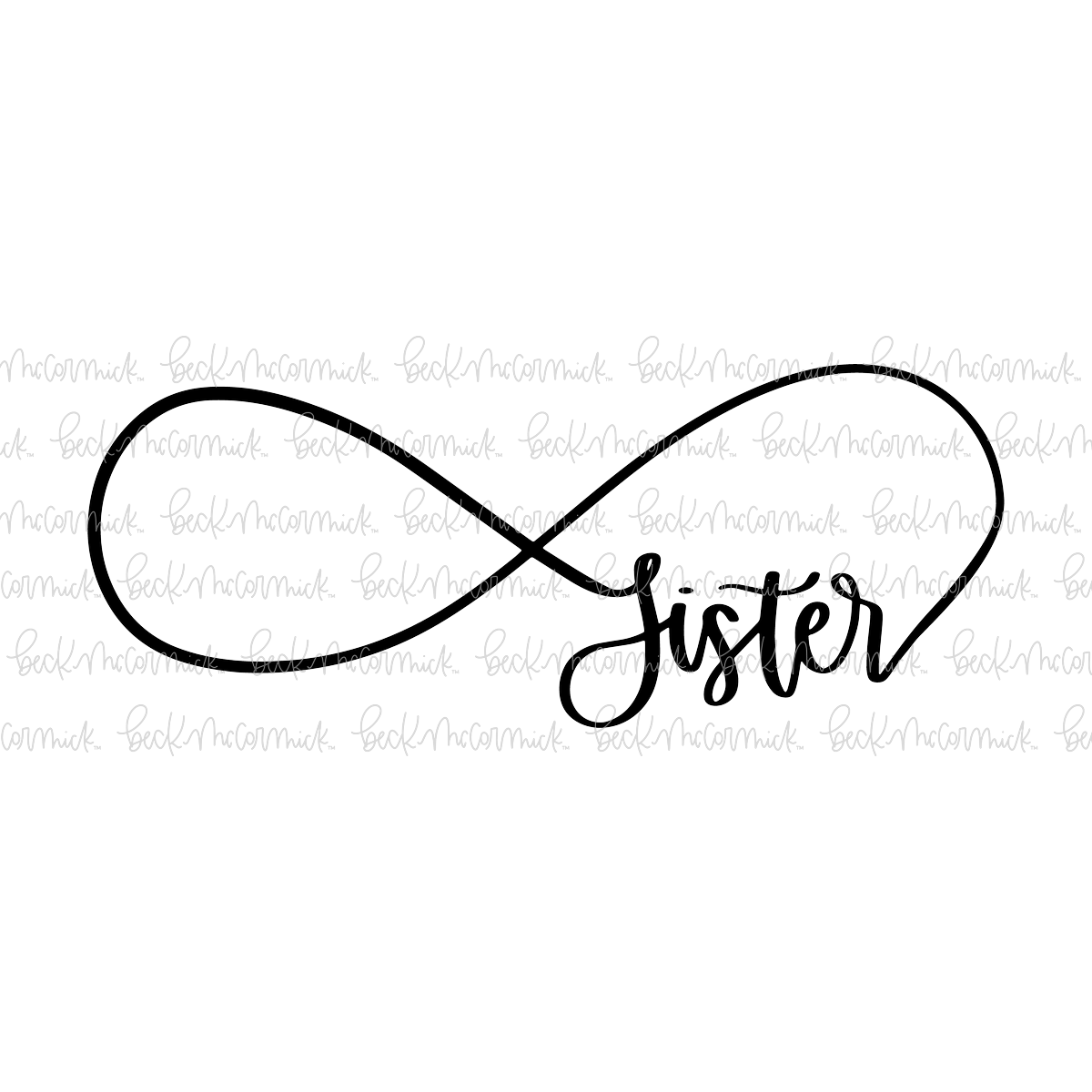 Infinity Sister - Infinity SVG File