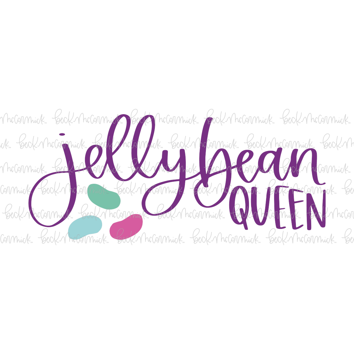 Jellybean Queen - Easter and Spring SVG File