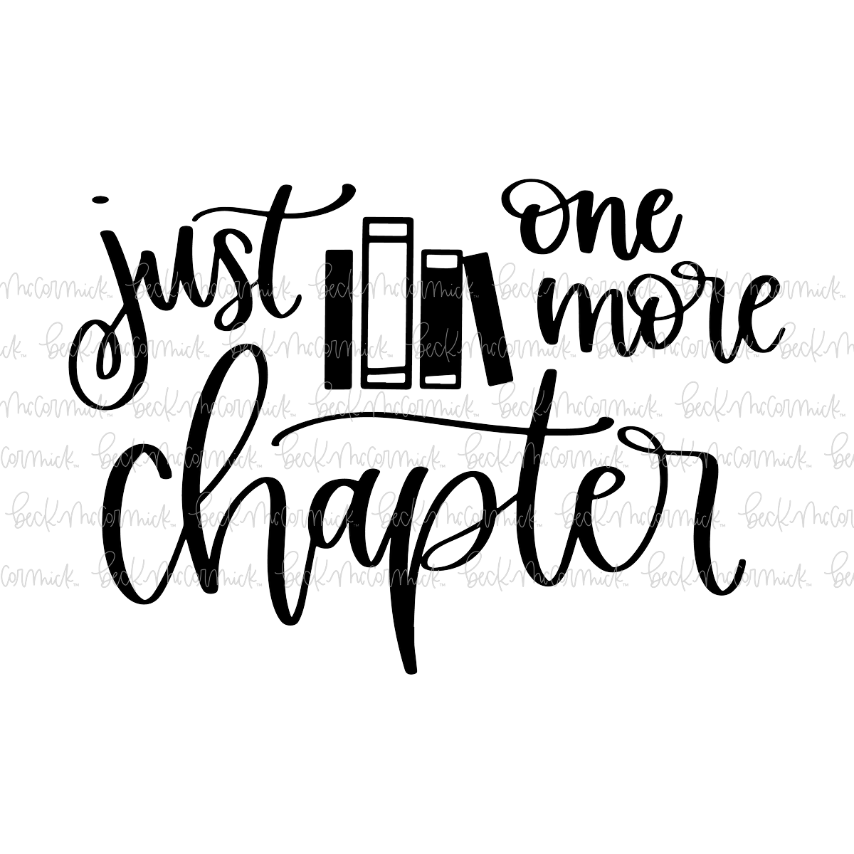 Just One More Chapter - Reading SVG Files, Book SVG File
