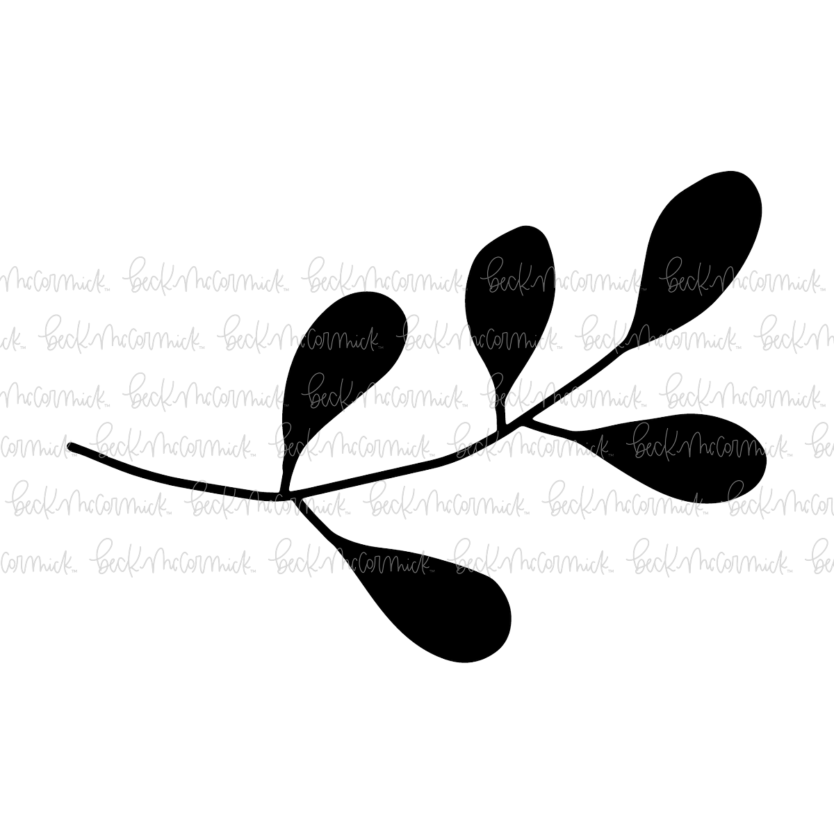 Laurel Branch 17 - Botanical SVG