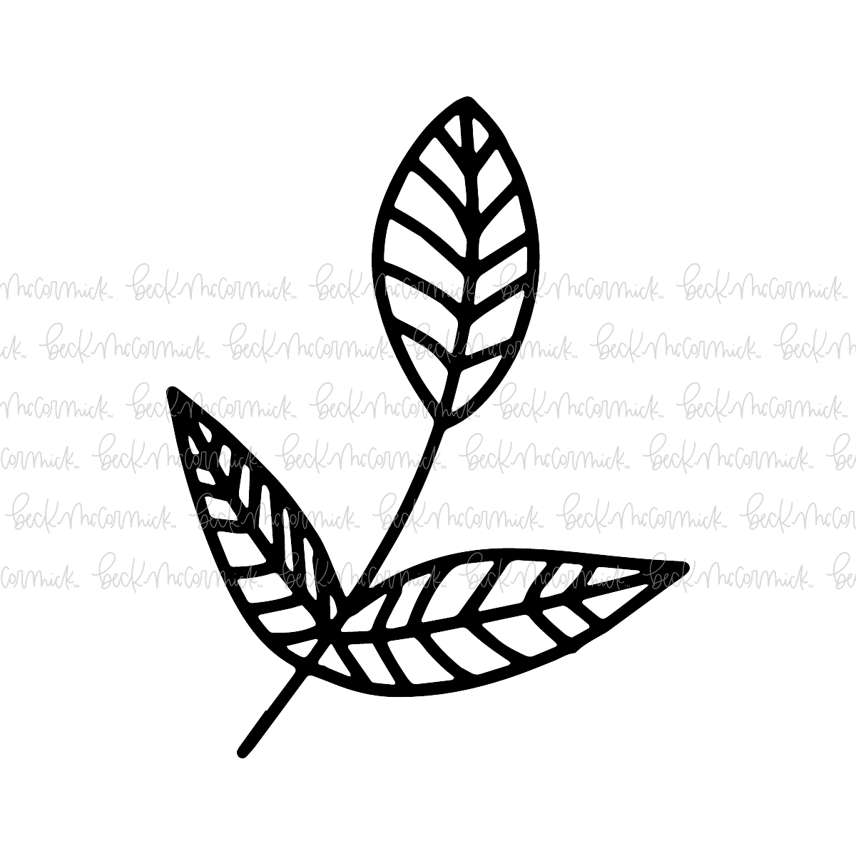Laurel Branch 3 - Botanical SVG