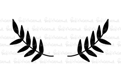 Laurels Solid - Botanical SVG