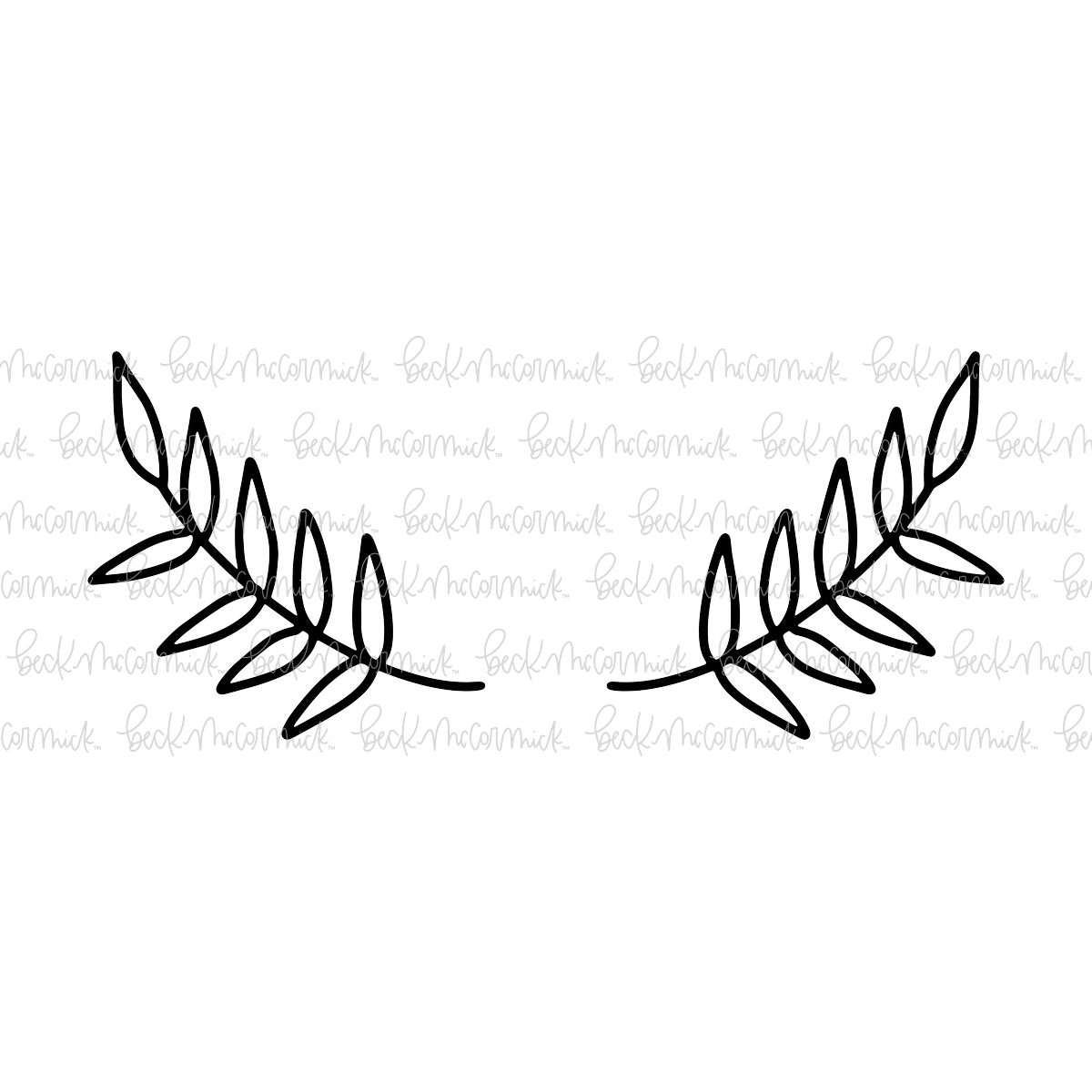 Laurels - Botanical SVG