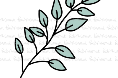 Leafy Branch - Botanical SVG