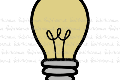 Light Bulb Filled With Color - Doodle SVG, Graphics