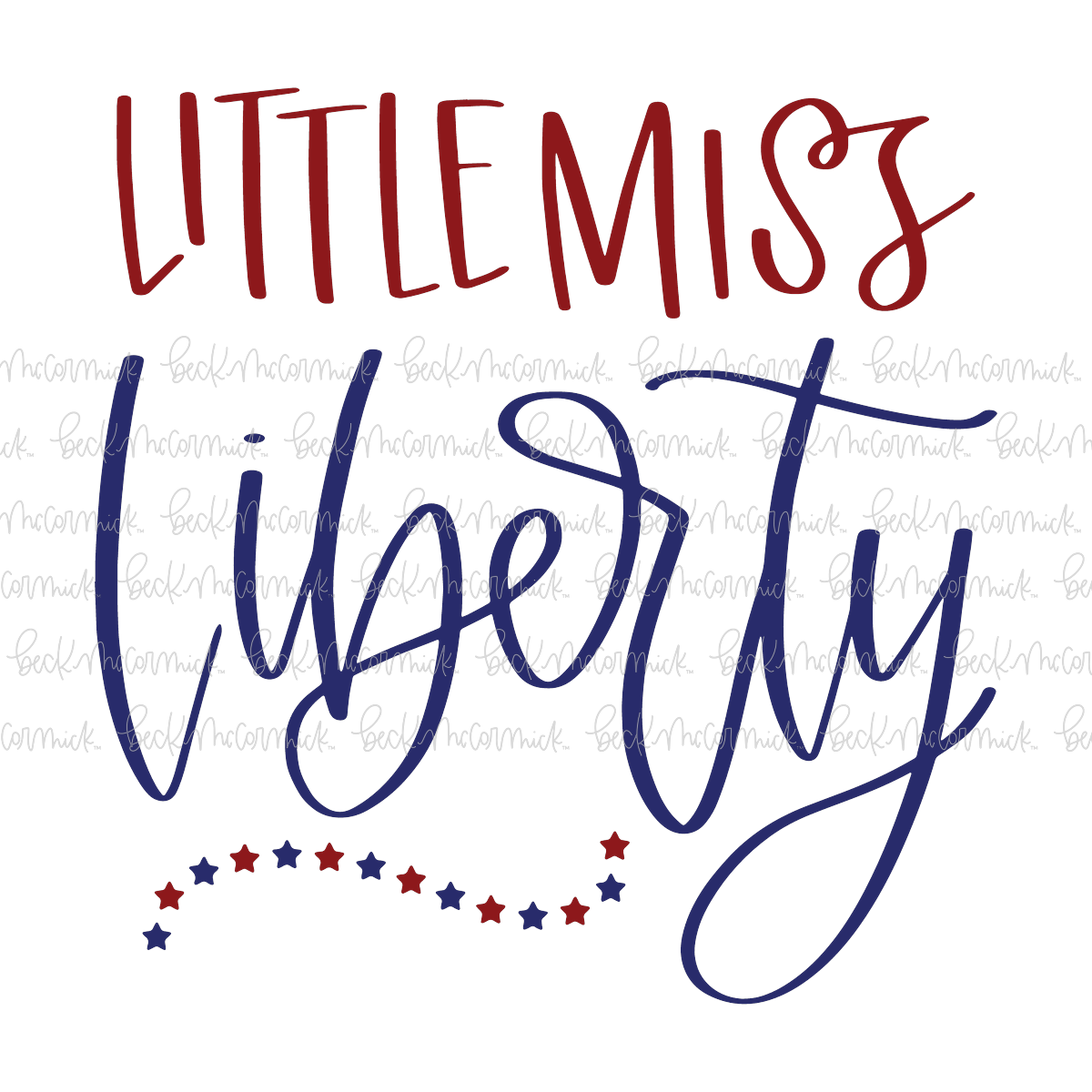 Little Miss Liberty - Fourth of July SVG File