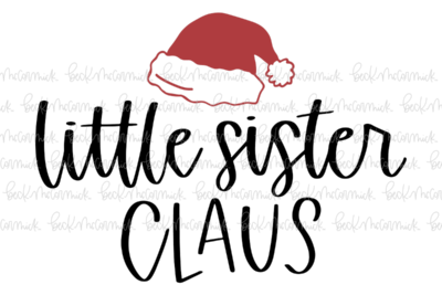 Little Sister Claus - Christmas SVG File
