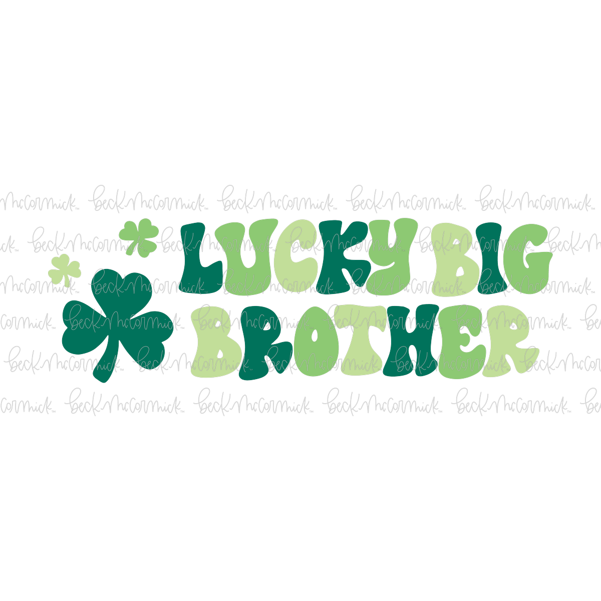 Lucky Big Brother - St. Patrick's Day SVG File