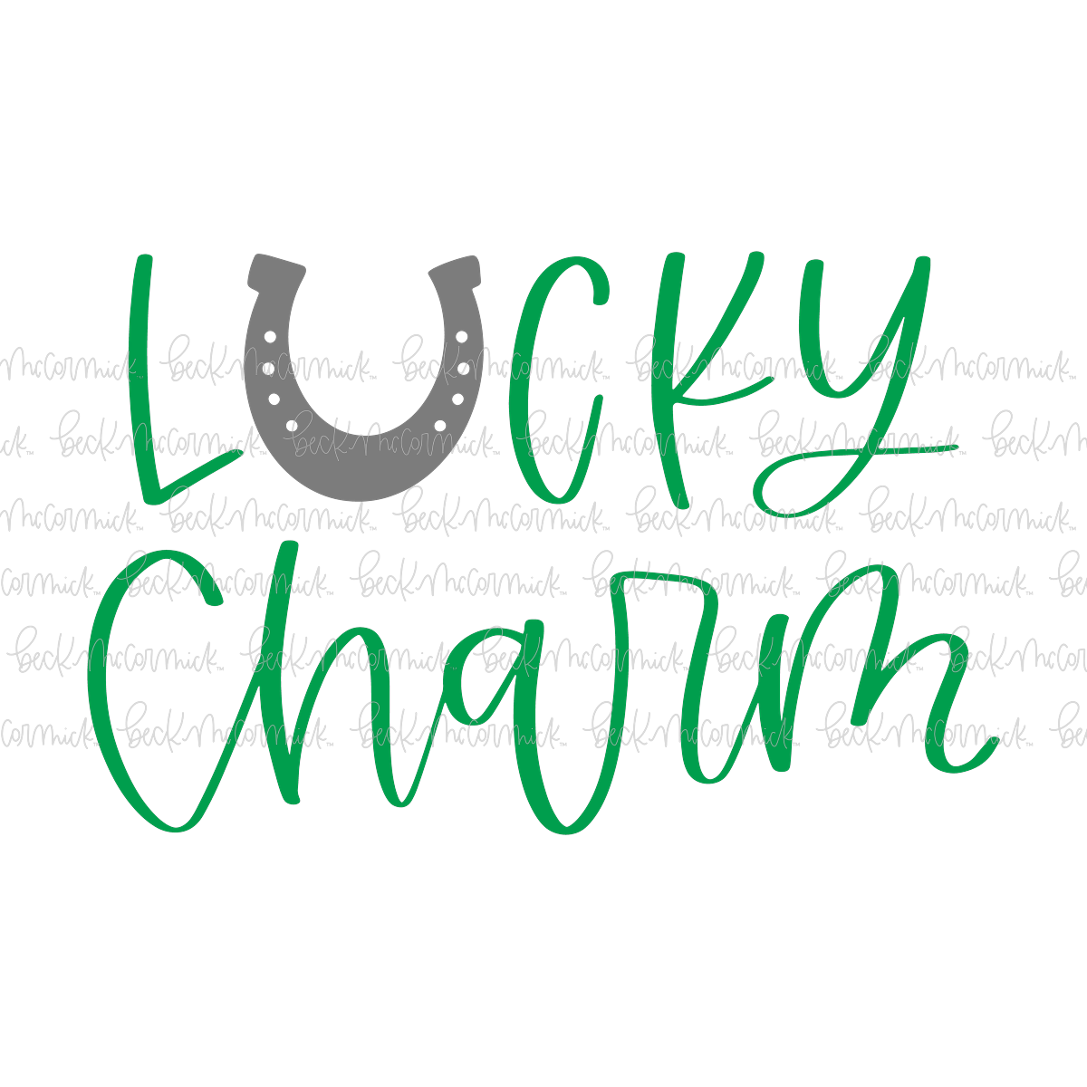 Lucky Charm With Horseshoe - St. Patrick's Day SVG File