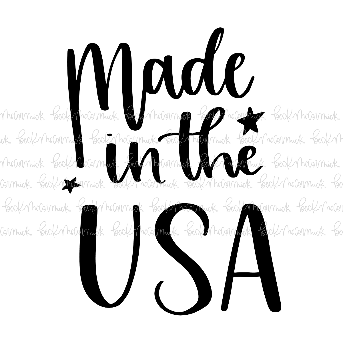 Made In The Usa - Fourth of July SVG File