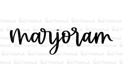 Marjoram - Spice SVGs, Kitchen SVGs, Label SVGs