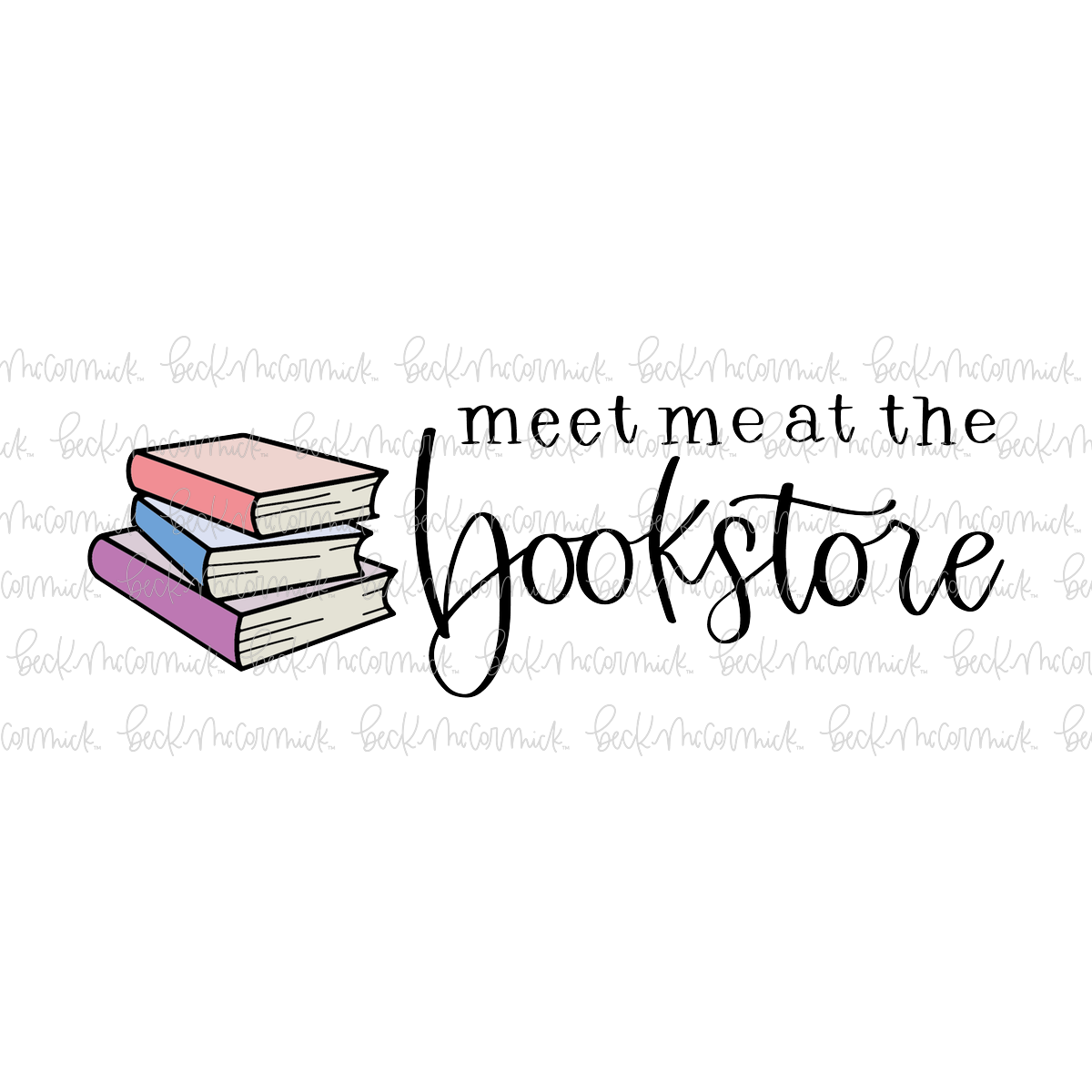 Meet Me At The Bookstore - Reading SVG Files, Book SVG File