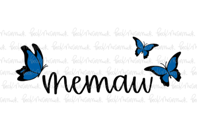 Memaw Butterflies - Family SVG File