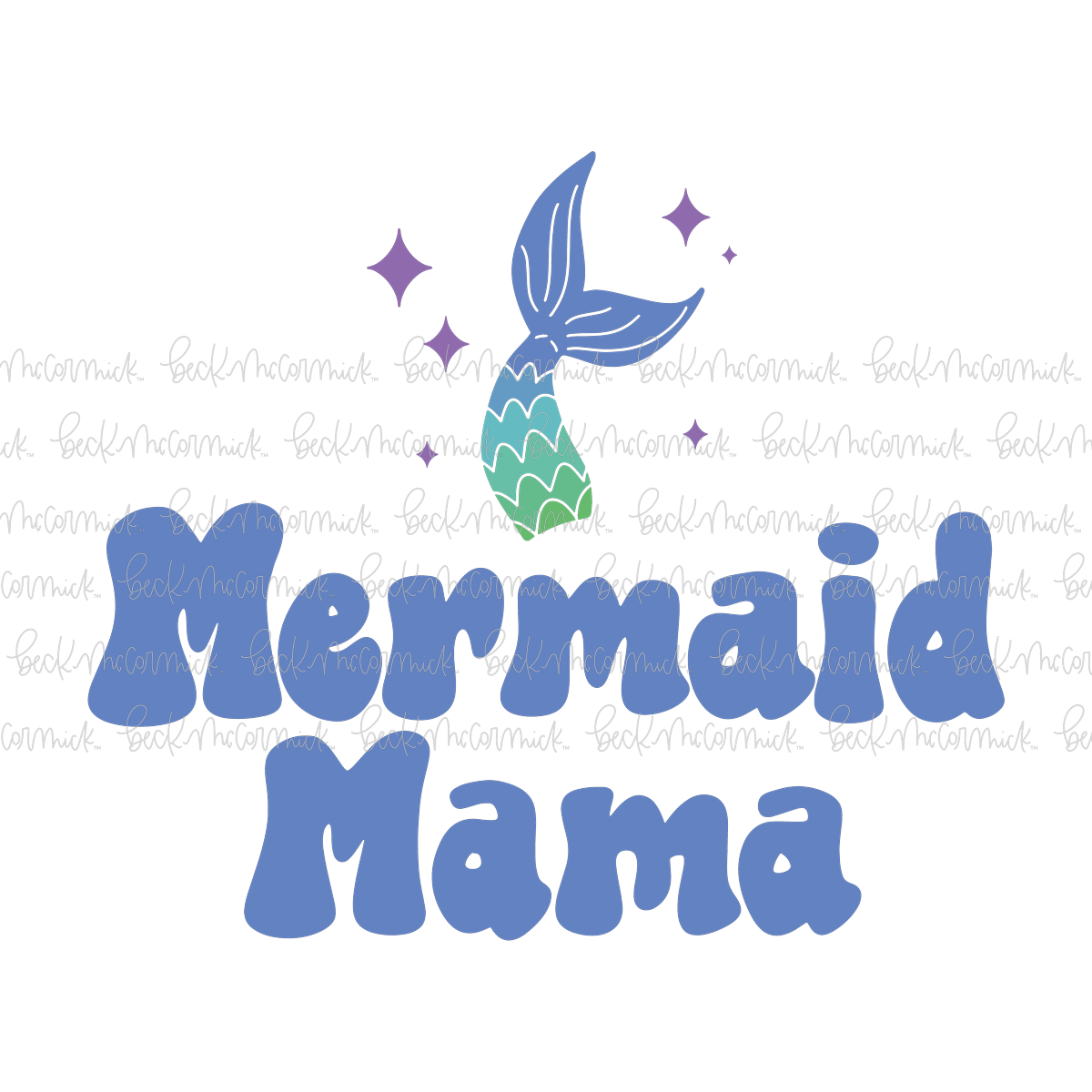 Mermaid Mama - Summer SVG File