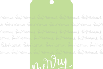 Merry Gift Tag - Christmas SVG File