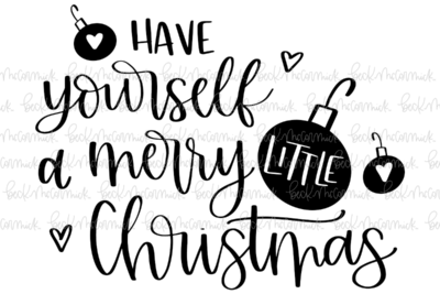 Merry Little Christmas - Christmas SVG File