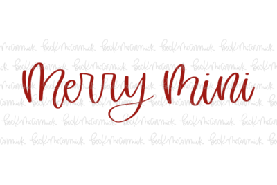 Merry Mini - Christmas SVG File