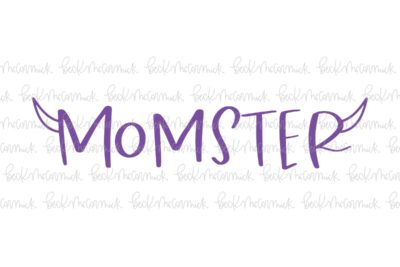 Momster With Monster Horns - Halloween SVG File