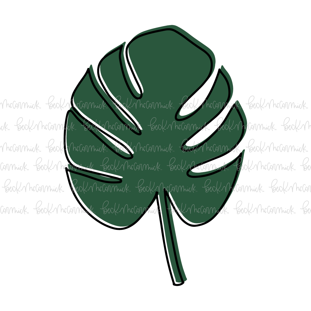 Monstera Leaf 2 - Plant and Gardening SVG File