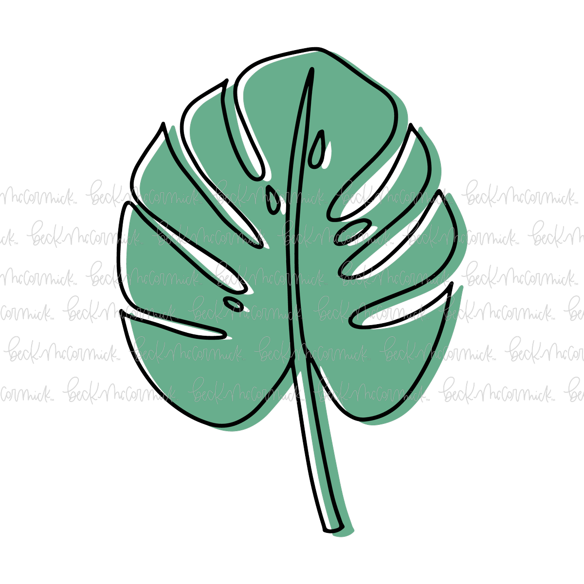 Monstera Leaf - Plant and Gardening SVG File