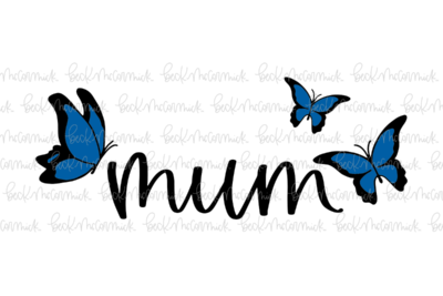 Mum Butterflies - Family SVG File