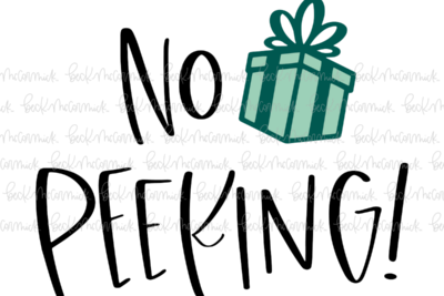 No Peeking - Christmas SVG File