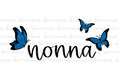Nonna Butterflies - Family SVG File