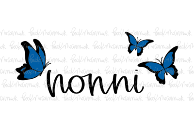 Nonni Butterflies - Family SVG File