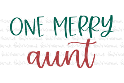 One Merry Aunt - Christmas SVG File