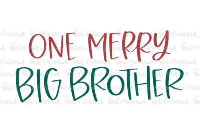 One Merry Big Brother - Christmas SVG File
