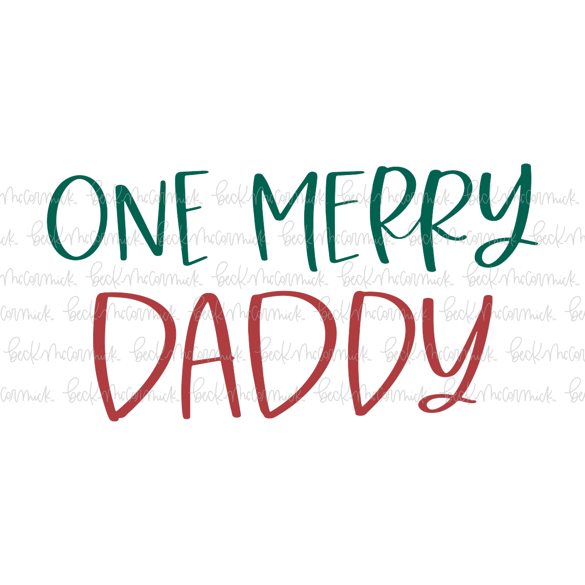 One Merry Daddy - Christmas SVG File