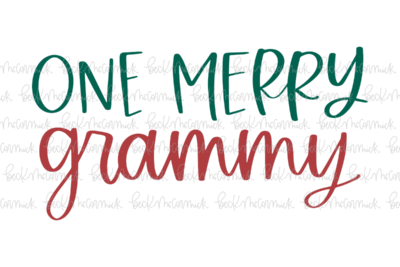 One Merry Grammy - Christmas SVG File