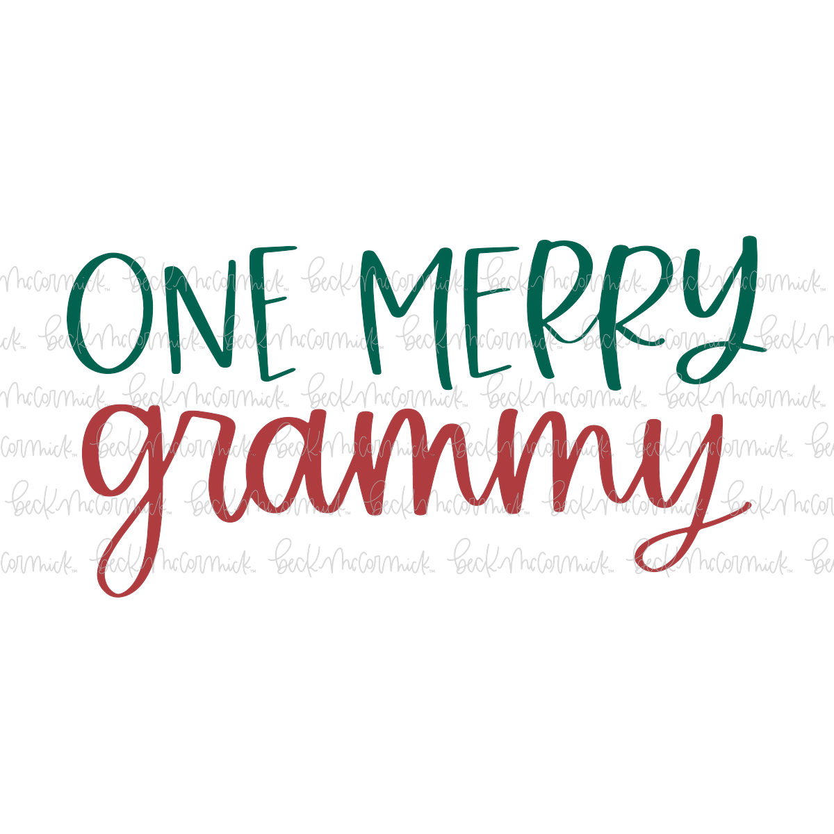 One Merry Grammy - Christmas SVG File