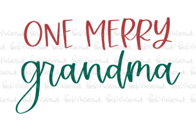 One Merry Grandma - Christmas SVG File