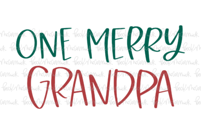 One Merry Grandpa - Christmas SVG File