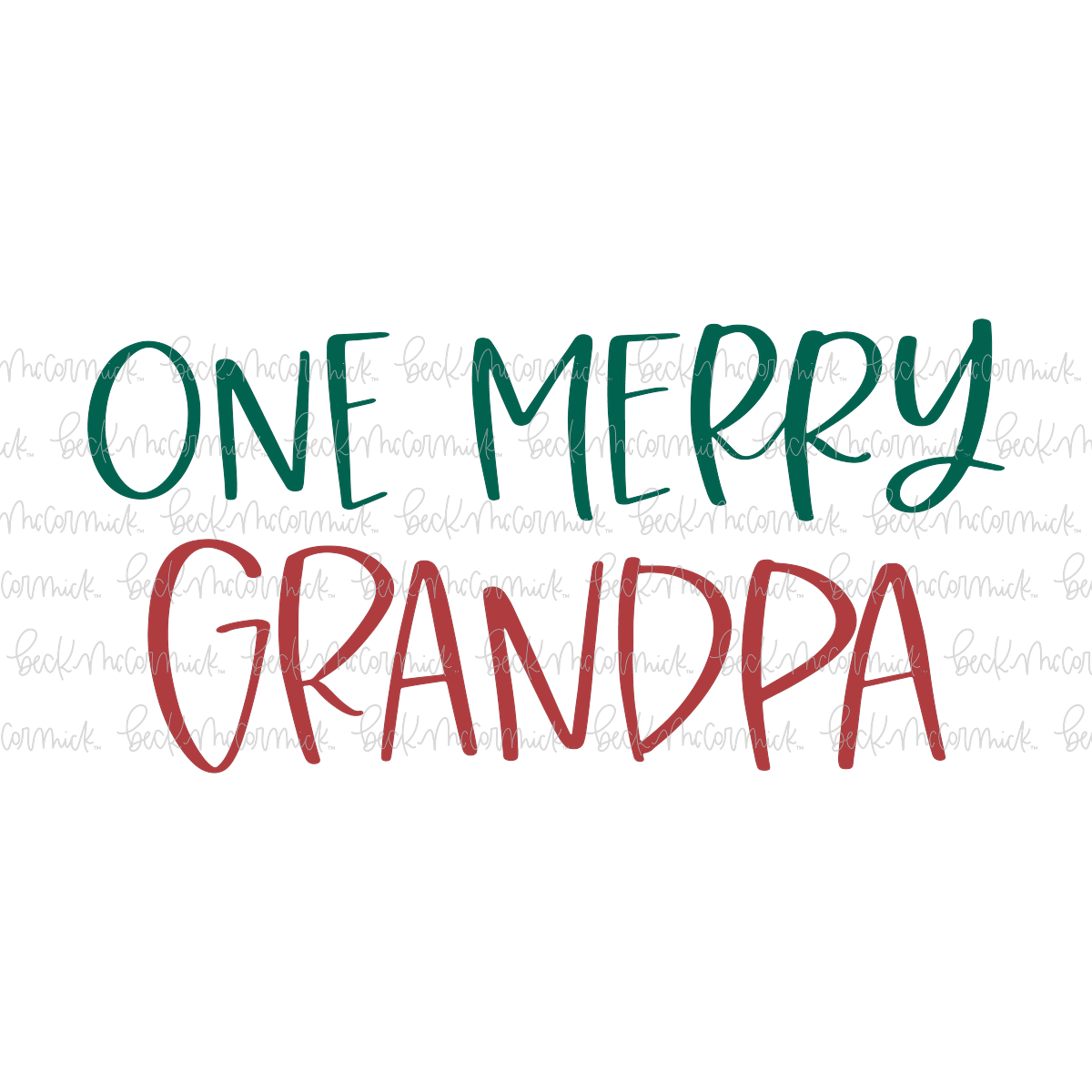 One Merry Grandpa - Christmas SVG File