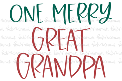 One Merry Great Grandpa - Christmas SVG File
