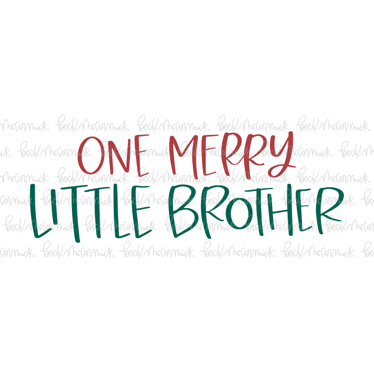 One Merry Little Brother - Christmas SVG File