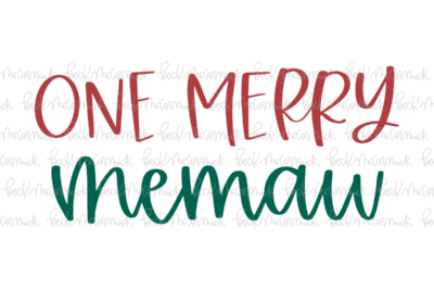 One Merry Memaw - Christmas SVG File