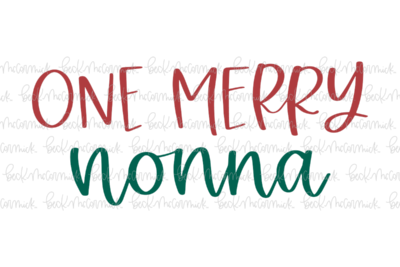 One Merry Nonna - Christmas SVG File
