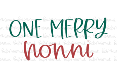 One Merry Nonni - Christmas SVG File