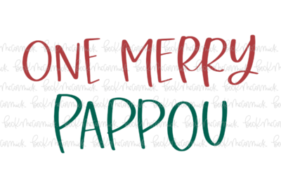One Merry Pappou - Christmas SVG File